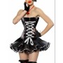 casual gothic leather corset dress m1212C