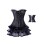 black corsage decorated jacquard corset with skirt m1976B