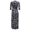 Hot Sale Long Printed Lady Dresses Casual Maxi Dress Women M8193