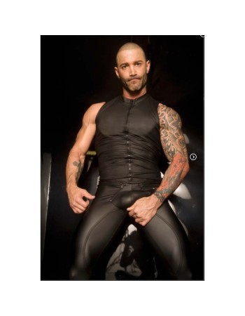 Leggings Matt Leather Sexy Pants Open Crotch Trouser For Men  N803