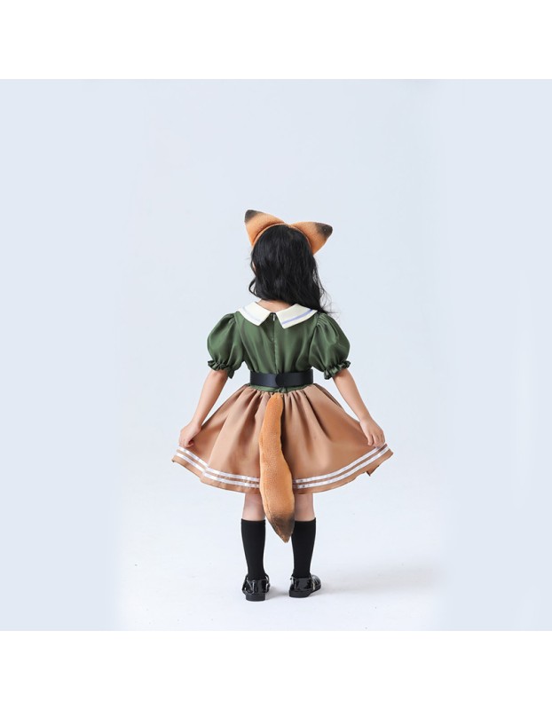 Zootopia Nick Fox Dress  Animal Costume Game uniform Cosplay DL2044
