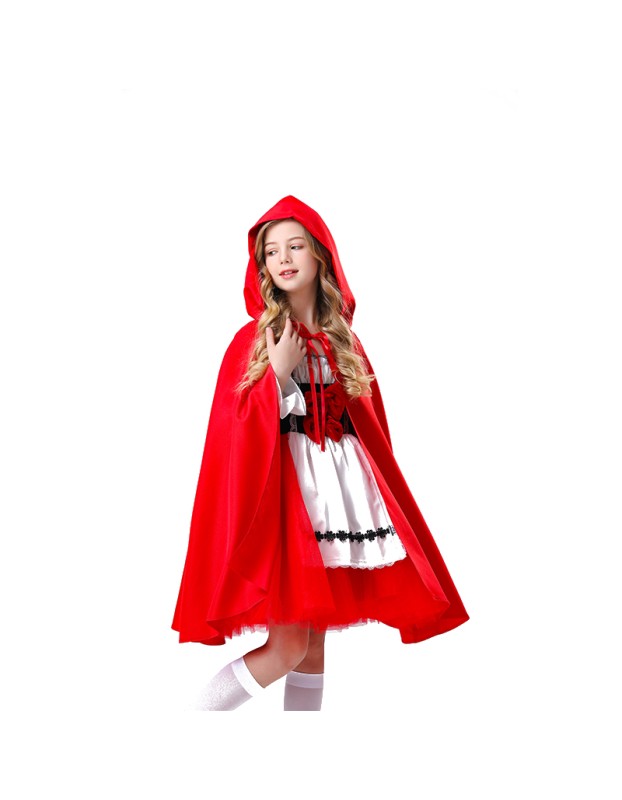 Little Red Ridding Hood Costume Party Fancy Dress Children Cosplay Costume YM5618
