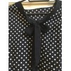 Women Chiffon Polka Dot Blouses Shirt m30410