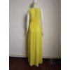Sexy Yellow Maxi Evening Dress M3991