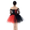 Women Corset Dress Halloween Witch Costume Clown Bustier With Skirt 1708
