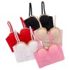 Gold Chain Suspender Vest Women Midriff Breast Fish Bone Top 8052