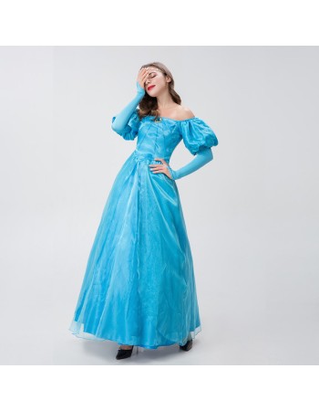 Halloween One Shoulder Princess Cinderella Dress Nightclub Cosplay Costume YM0926