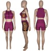 Sleeveless Tops Women Summer Mesh Two Piece Set M043
