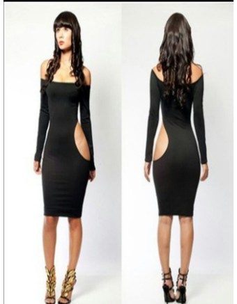 black lingerie dress m3646