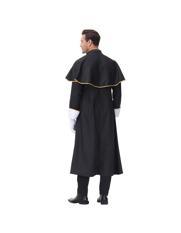 Cosplay Vampire Male Missionary Virgin Mary Priest Costume MS1734