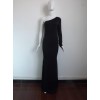 Black One Shoulder Design Evening Dress M2302