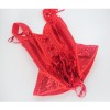 Women Red Sexy Sequin Overbust Corset Tops with Shoulder Straps WK2382