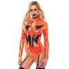 Orange Sexy Shiny Halloween Harley Quinn Costume M40479
