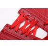 Red leather corset m7081a