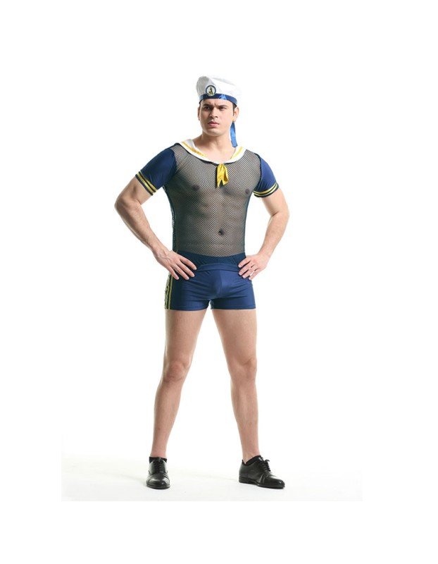 Halloween Cosplay Navy Costume Nightclub Men Underwear Sailor Uniform XY82243