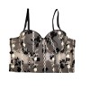 Sexy Spice Girl Fishbone Lace Suspender Vest Black Top Bottoming Bra KN8326