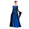 blue long sleeve empress ball dress m4846