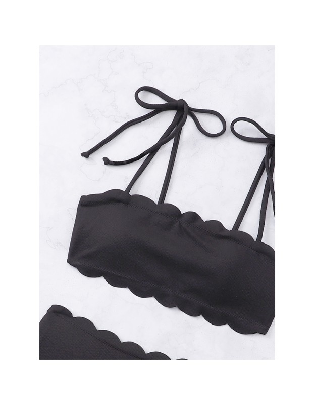 Strap Sexy Beach Bikinis Bottoms Swimwear Black Bathing Suit Bikini A2215