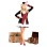 Black long-sleeved duke costume m4630