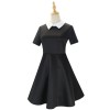 Addams Family Costume Halloween Wednesday Black Dress Cosplay Costume F411
