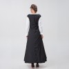 Medieval Renaissance Square Collar Waist Two-Piece Dress Retro Court Costume YM8723