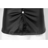 Sexy Mens Soft Faux Leather Shirt Tops Costume N974