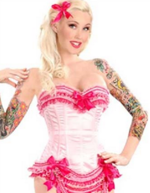 sexy lace bundle of edge corset M1690
