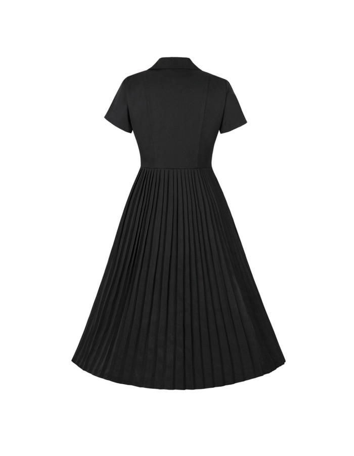 Women Elegant Office Lady Party Casual Street Wear Vintage Dresses M5168