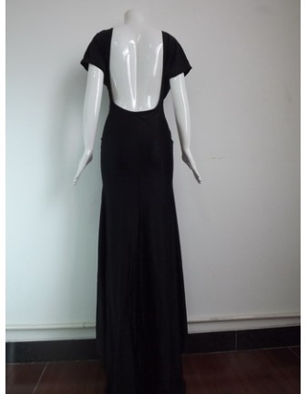 Fashionshow Black Maxi Long Dress M3976