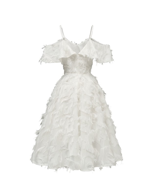 Fringed Ruffle Women Summer Ladies Evening Party Retro Cocktail Dresses CD1704