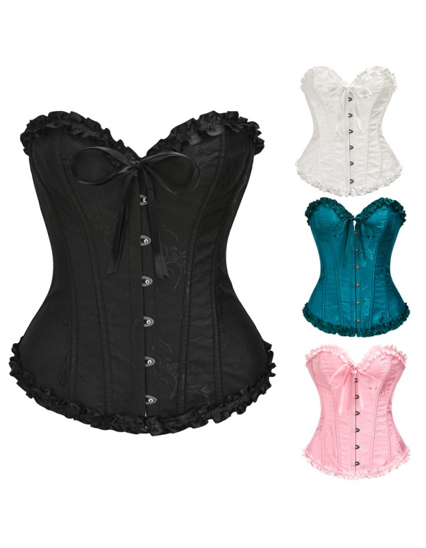 Women Sexy Corsets Bustiers Floral Burlesque Vintage Corset M26046