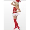 red fancy santa dress m1109