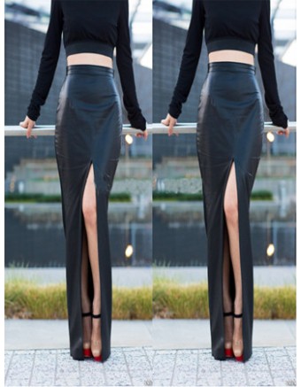 Sexy Black Long Dress M2353