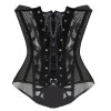 Sexy Black Mesh Overbust Corset M1312