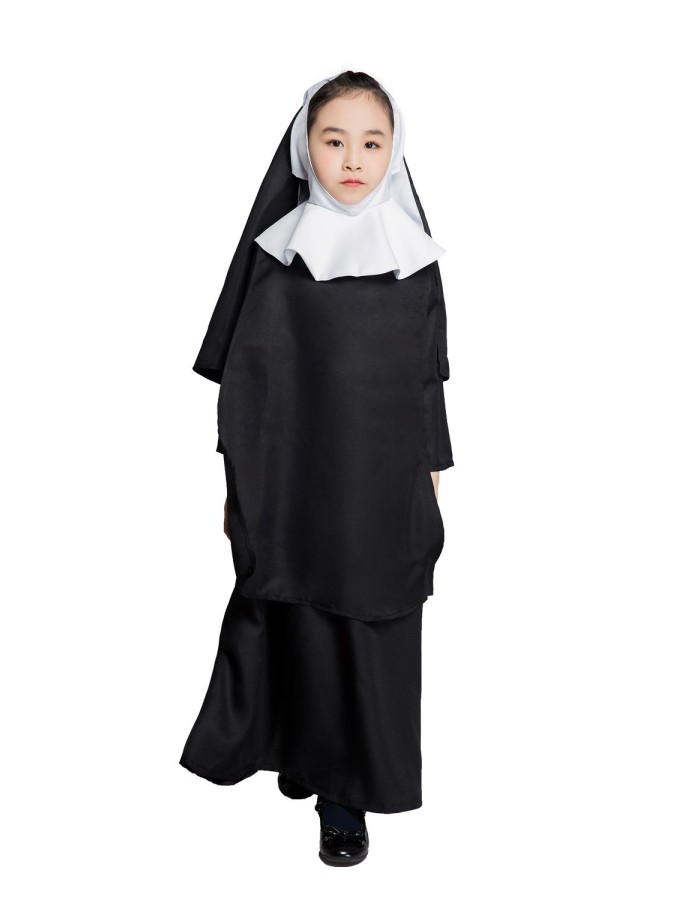 2019 new design children  woman dress uniform for costume carnival costume nun uniformM40646