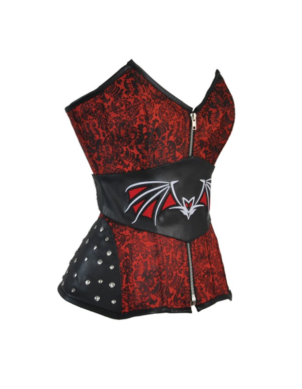 Rivet Jacquard Steampunk Steel Boned Corset Belt M1425