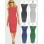 Adult Women Midi Stripe Pattern OL Tight Dress M30207