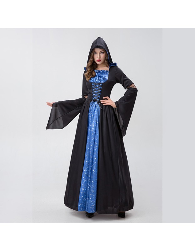 Witch Drag Wizard Cosplay Costume Evil Queen Halloween Costume YM8718