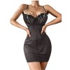 Sexy Halter Nightdress Pearl Sexy Dress Backless See-Through Nightdress YSF846