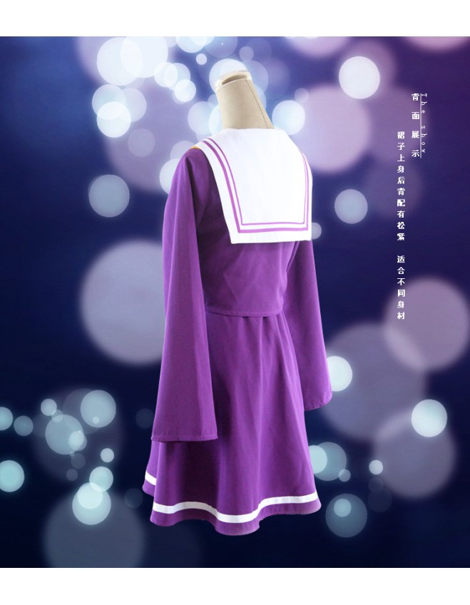 No Game No Life Shiro Emboitement Heroine Purple Sailor Suit M40518