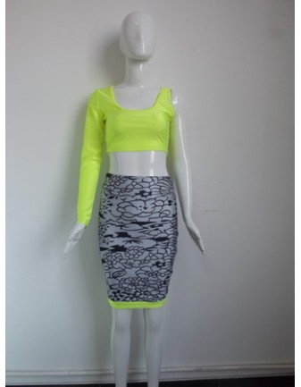 Sexy Two Piece Design Bodycon Dress M3988