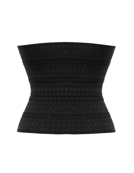 New arrival black steel bone lace corset for women M1326