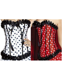 Sexy corset with black dot M1262