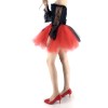 Women Corset Dress Halloween Witch Costume Clown Bustier With Skirt 1708