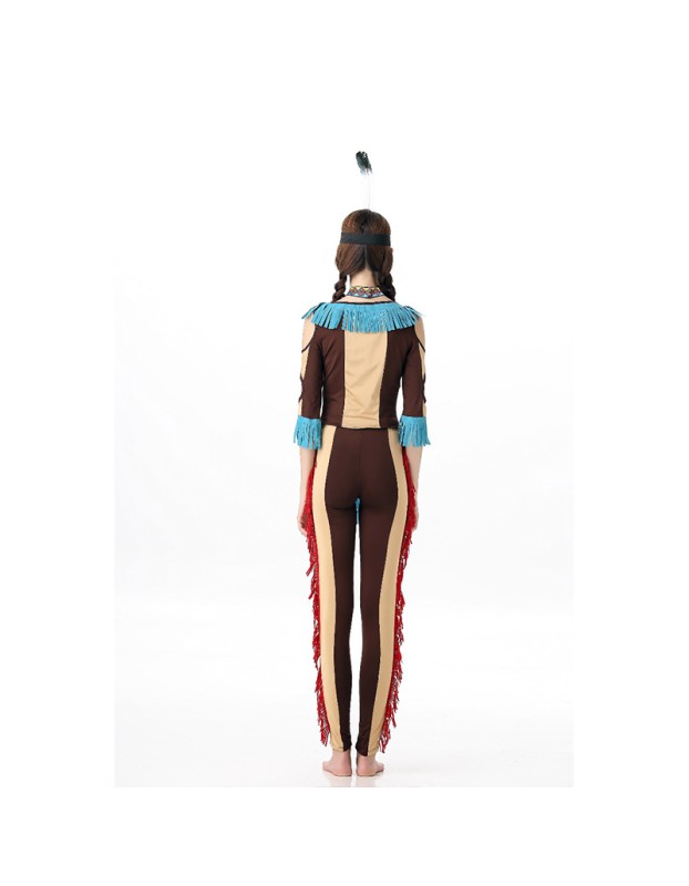 Women Costume Indian Native Savage Cosplay Masquerade Costume MS40201