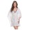 Newest V Neck Sexy Summer Embroidery White Beach Cover Ups Dress