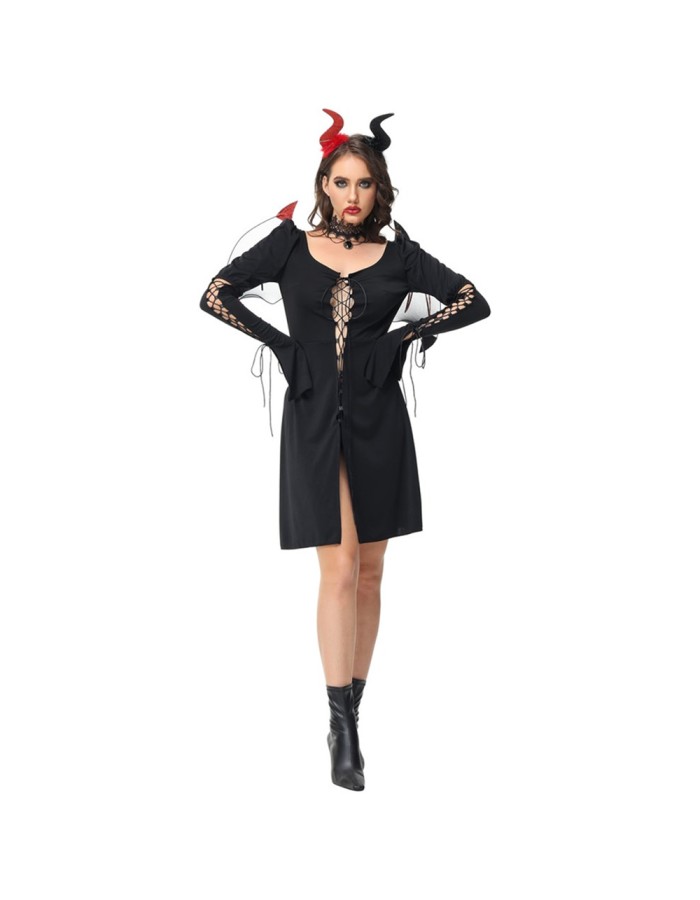 Women Cosplay Vampire Costume for Adult Halloween Party Devil Queen Dress Up  SL3402