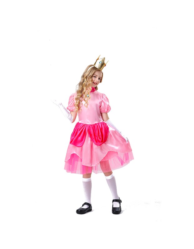 Halloween Children Pink Dress Fairy Tale Party Princess Dress Show Costume YM5823