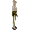 Velvet stitching  two-piece casual sports suit M8502