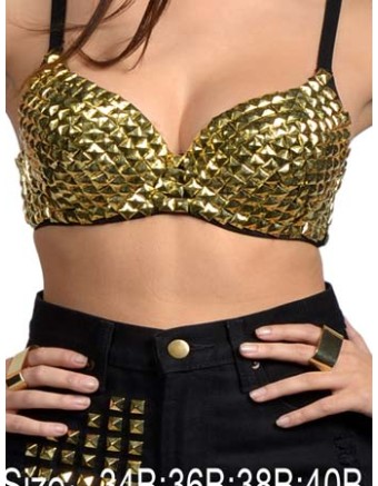 Fashion gold bra M5289a